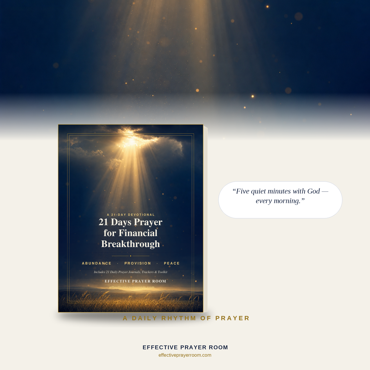 Stop Praying in Fear. Start Praying in Faith. 21 Days Prayer For Financial Breakthrough with Journaling Workbook